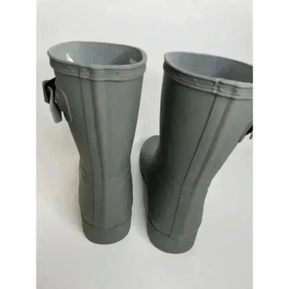 Hunter Original Refined Short Rain Boot Waterproof EU 39 US 8 Green Gray NEW - Picture 3 of 4